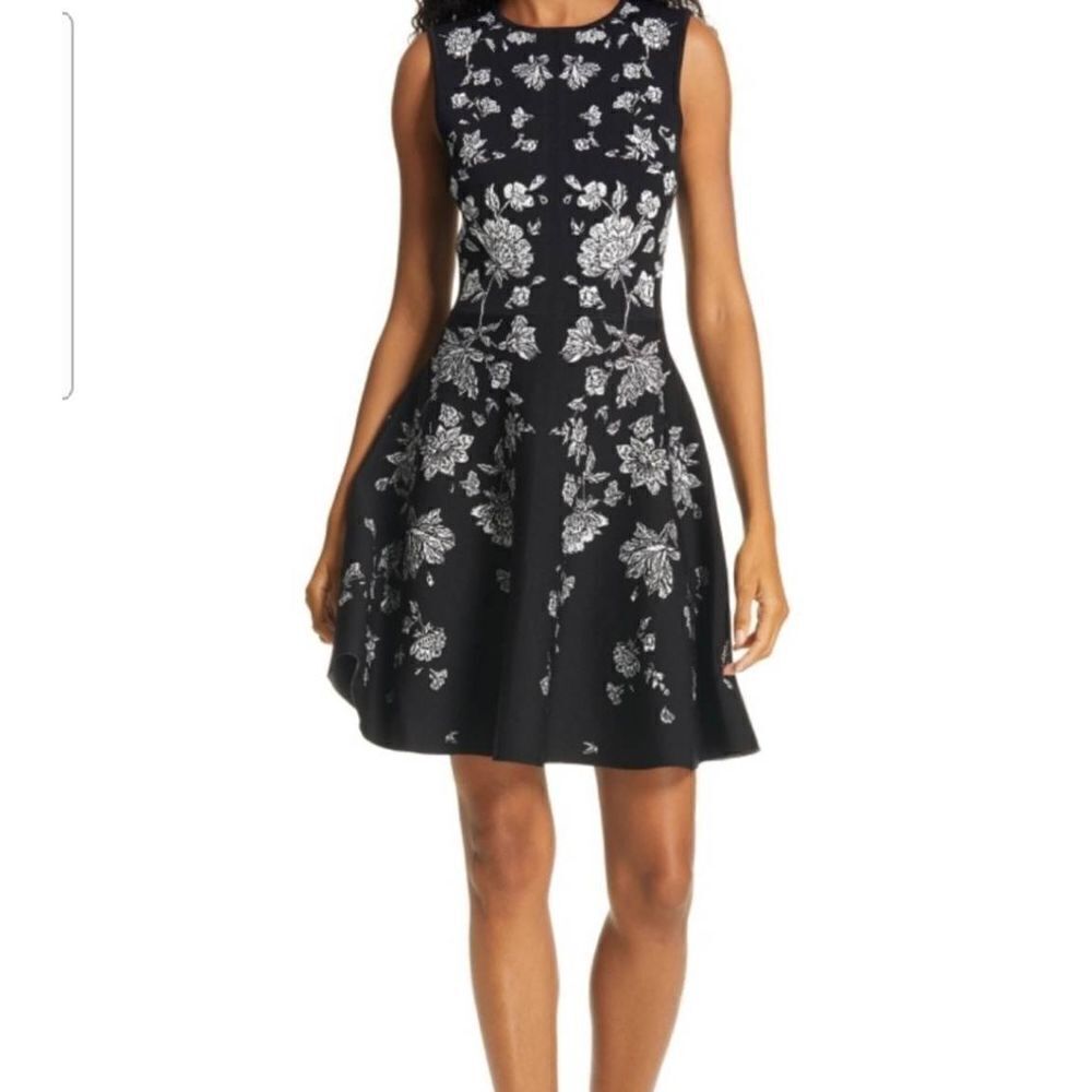 Ted Baker Naomyy Floral Jacquard Dress sz 0 (XS)